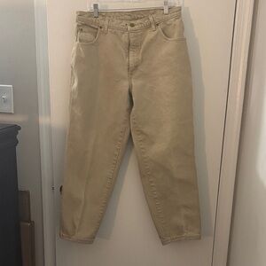 Vtg Lands' End Men's Beige Denim